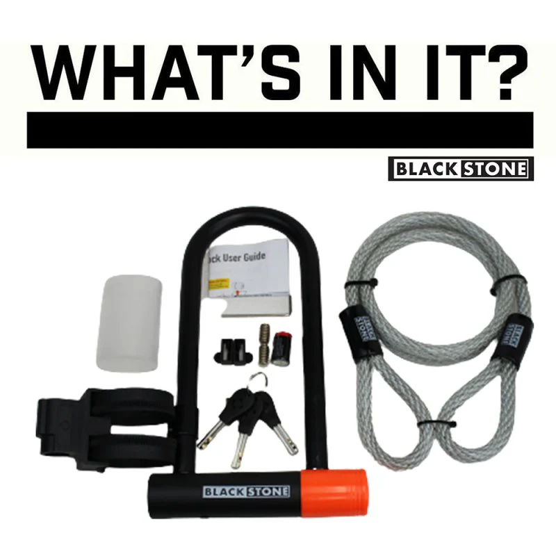 Blackstone 14mm Alarm U-Lock & 52" Cable Bundle - Image 6