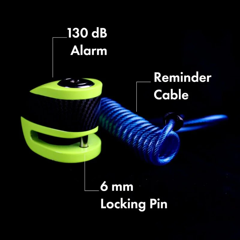Blackstone Disc Brake Alarm Lock - 130dB, 6mm Pin - Image 3