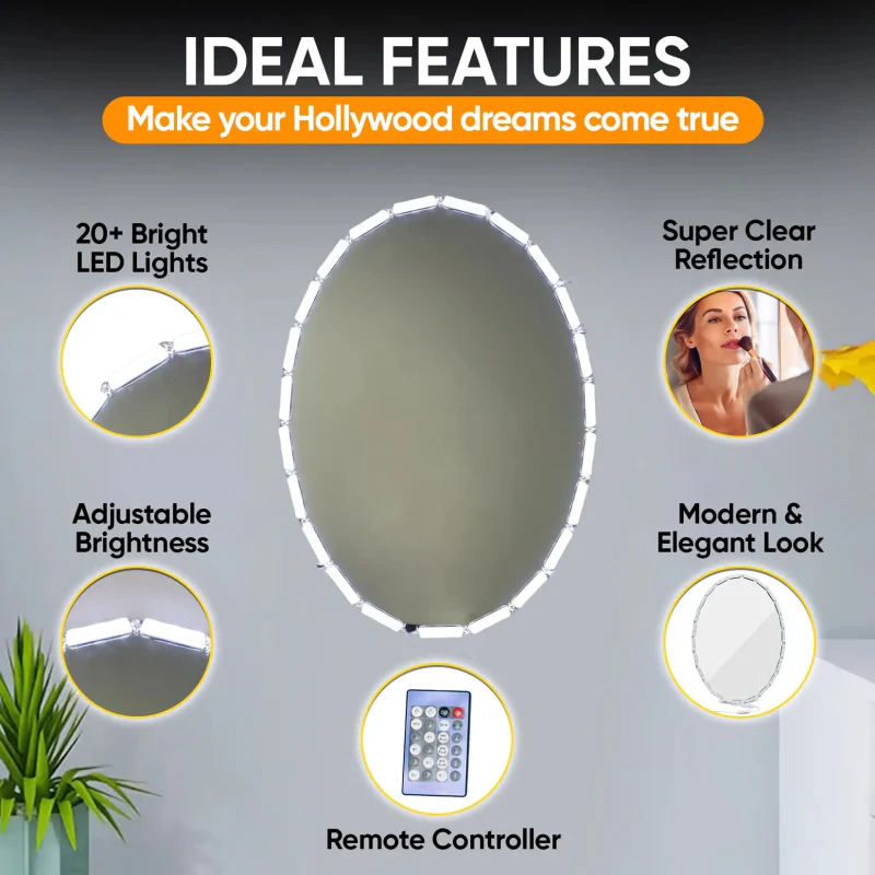 Crystal Vision Hollywood Makeup Mirror Light Kit – 12.5ft - Image 6