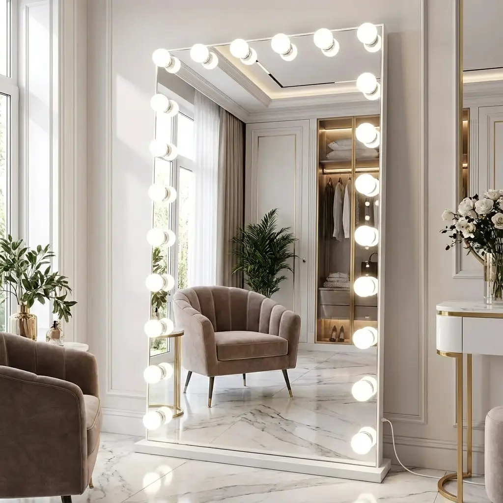 Crystal Vision LUMI Hollywood Vanity Light Kit – 12Bulbs - Image 5